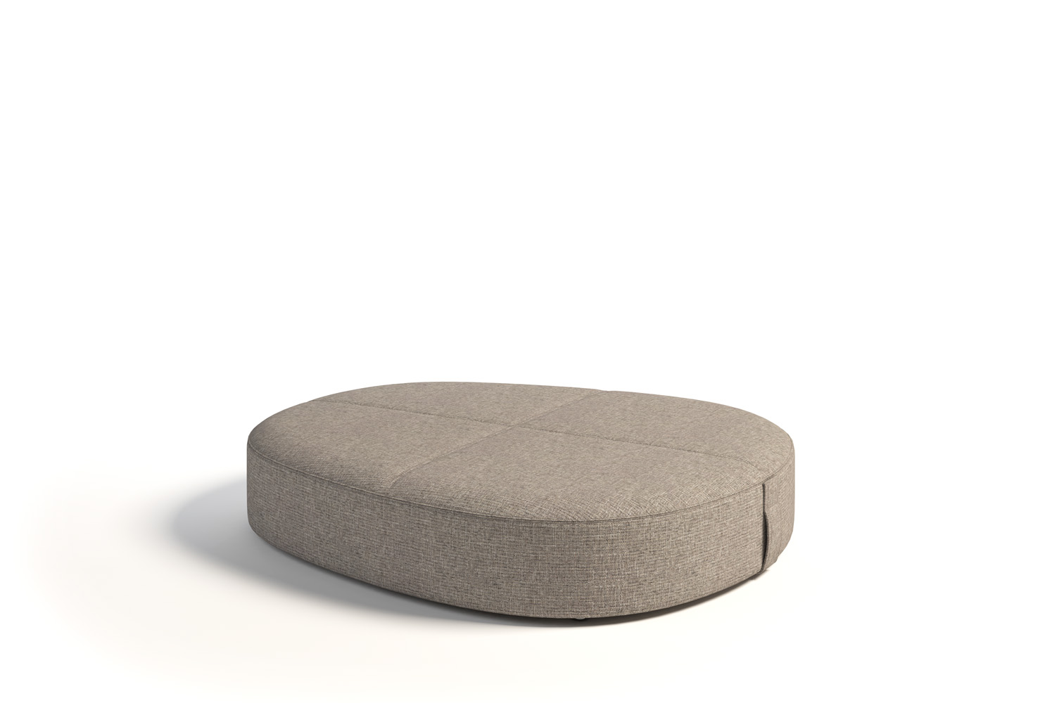 Mia 36x7 Pebble Ottoman with Pull Handle